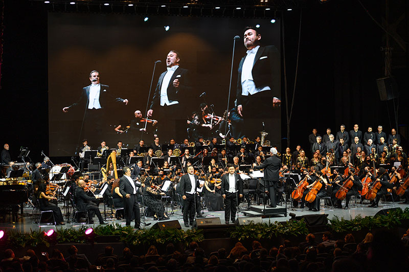 México y Puebla sonaron a lo grande con concierto de los tres tenores