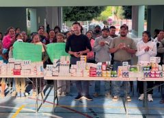 Andrés Villegas dona más de mil medicinas en Yehualtepec